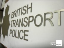 British transport police brushed flat letter
