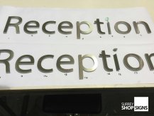 Reception flat cut letters