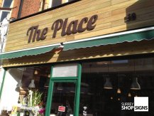 The Place flat letters