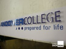 andover college1 flat letters