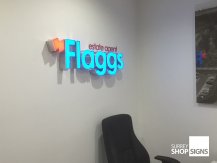 flaggs office sign