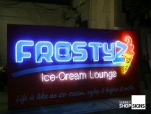 frosty neon sign