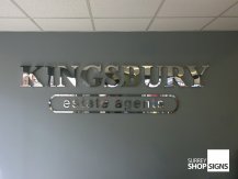kingsbury 3d metal logo