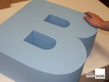 painted poly letter b all letters
